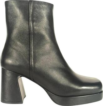 Bruno Premi Bo 2201 Heeled Boot - Dames - Laarzen met Hak - Zwart - 37 EU - Leer - Schoenen