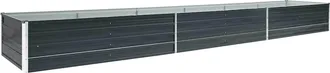 vidaXL Vidaxl - Arriate De Jard&iacute;n De Acero Galvanizado Antracita 480x80x45 Cm