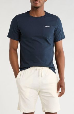 Barbour Langdon Pocket T-Shirt in Navy at Nordstrom Rack, Size Medium