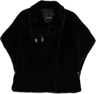 Pinko Comodino Faux Fur Cape