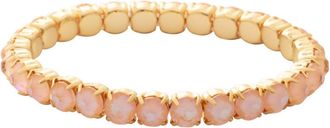 Sorrelli Mini Sienna Stretch Bracelet In Peach Delite/bright Gold
