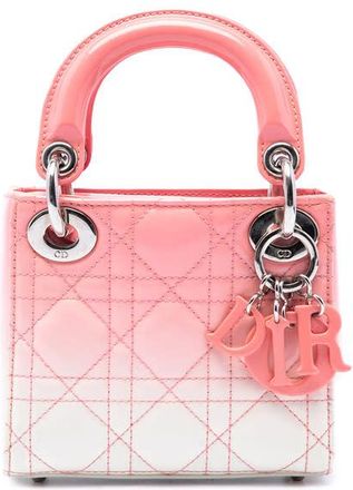 Dior Pre-owned Dior Micro Ombre Patent Cannage Lady Satchel Ladies DPBA8EN1BB7MICDC