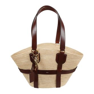 Chlo&eacute; Shoulder Bags, female, Beige, Size: ONE SIZE Kerala 25 Basket Bag