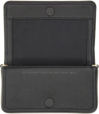 Marc Jacobs Womens Shoulder Bag The Mini Black Leather Cow