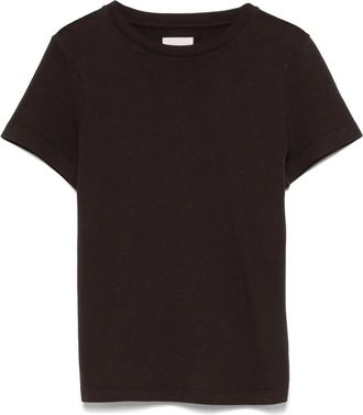 Khaite T-shirt in cotone - Marrone