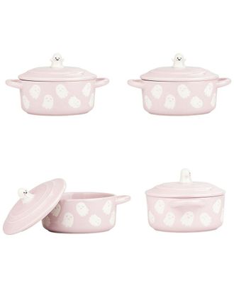 10 Strawberry Street Set Of 4 Flying Ghost Bakeware Cocotte
