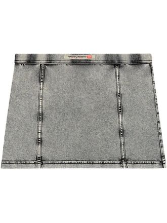 Diesel O-Aleggra-Mini skirt - women - Cotton/Elastane - L - Grey