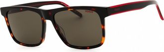 HUGO BOSS Brown Rectangular Mens Sunglasses HG 1242/S 0O63/IR 56