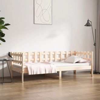 vidaXL Sof&aacute; Cama Sin Colch&oacute;n Madera Maciza De Pino 90x190 Cm Vidaxl