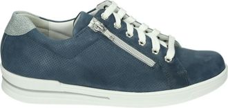 Durea Sportieve Lage Damesschoenen Blauw Nubuck - Dames - Sneakers - Blauw - 37 1/2 EU - Schoenen