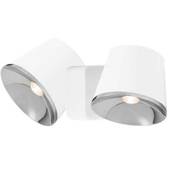 Leds - C4 Drone - L&aacute;mpara Led Integrada Para Pared / Techo, Cromo, Blanco - Leds-c4