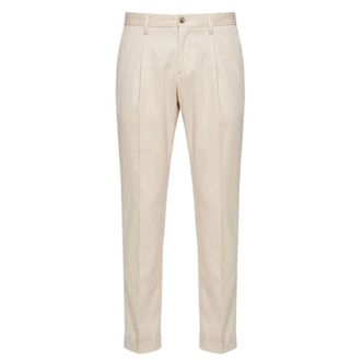 Baldinini Pantalones de Traje con Pinzas - Trousers - Hombre - Beige - M