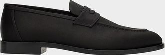 Loro Piana Sergio Satin Penny Loafers