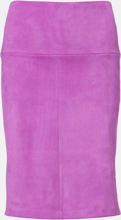 Stouls Gin suede pencil skirt