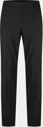HUGO BOSS Mens Solid Patterned Straight Chinos in Dark Grey - Size X-Large
