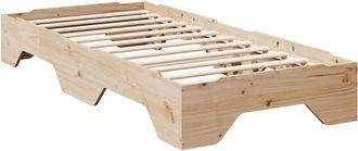 vidaXL Estructura de cama sin colchón apilable 90x200 cm madera maciza vidaXL