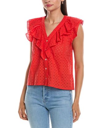 Nanette Lepore Eyelet Blouse