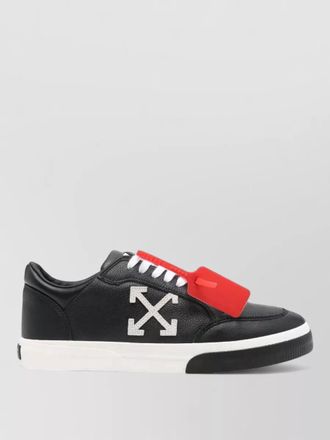 Off-white low vulcanized calf leather sneaker