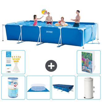 Intex Piscina Con Estructura Rectangular - 450x220x84 Cm - 7-piezas S72