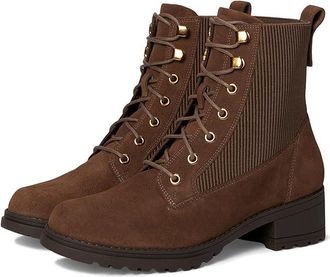 Cole Haan Camea Waterproof Combat Boot 2 Womens Shoes Chocolate Lava : 5.5 B - Medium, Leather