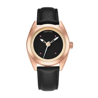 Heritor Symphony Leather-Band Watch