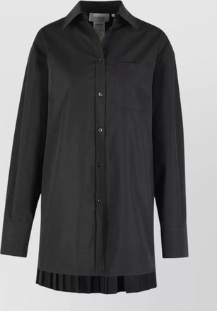 Sportmax cotton-blend shirt mini dress