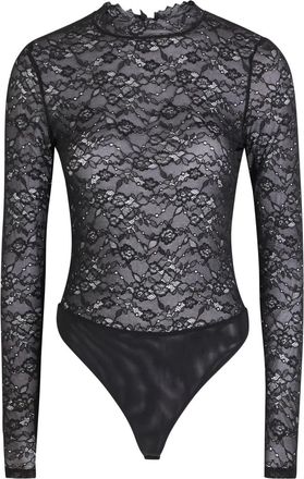 Alice & Olivia Body con maniche lunghe - Nero
