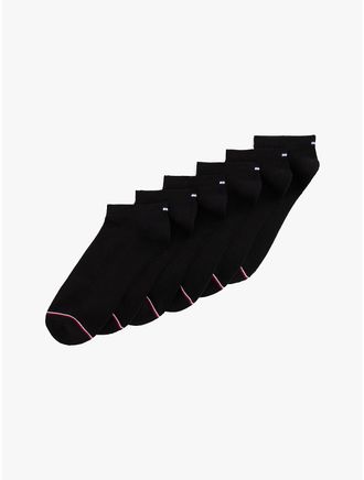 Tommy Hilfiger Mens Ankle Sock 6-Pack - Black
