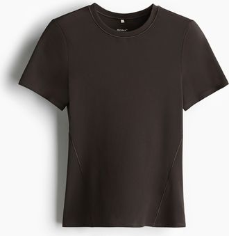 H&M Sportshirt mit DryMove - Brown