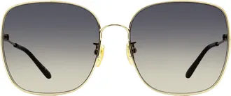 Chlo&eacute; CH0170SA Square Metal Frame Sunglasses - Gold