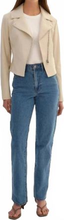 LaMarque Pascale Moto Jacket In Bone
