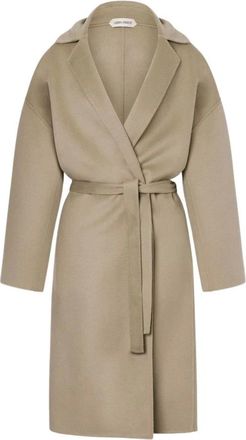 Alberta Ferretti Alberta Ferretti, Belted Coats, female, Brown, Size: M Coat in wool