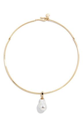 BaubleBar Teagan Faux Pearl Collar Necklace at Nordstrom