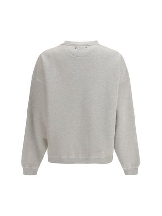 Golden Goose Logo-Embroidered Cotton Sweatshirt - Gray