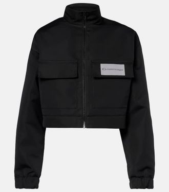 Balenciaga Cropped technical faille track jacket