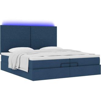 vidaXL Vidaxl - Estructura De Cama Otomana Con Colchones Tela Topo 200x200cm