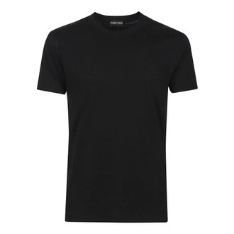Tom Ford T-Shirts, male, Black, Size: 2XL T-Shirt