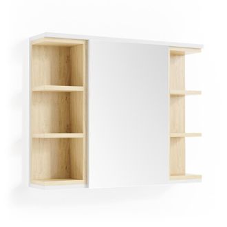 Vicco Armario Con Espejo Para Ba&ntilde;o Aquis, Blanco, 79.6 X 64 Cm