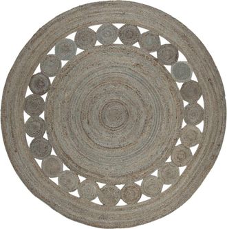 Safavieh Alfombra yute gris 152 x 152 cm