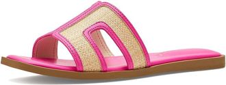 Journee Collection Primah Womens Sandals Fuschia Raffia : 6.5 M, Leather