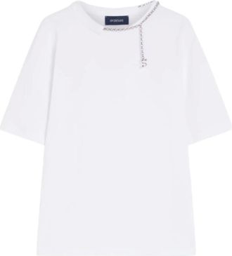 Sportmax Mujer, Camisetas, Blanco, Talla: L