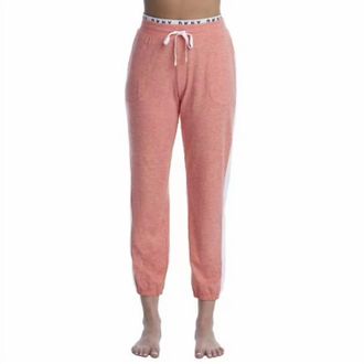 DKNY Sleepwear Technical Jersey Knit Joggers In Heather Rose