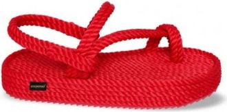 Bohonomad Hawaii Platform Sandal - Dames - Sandalen - Rood - 41 EU - Polyester - Schoenen