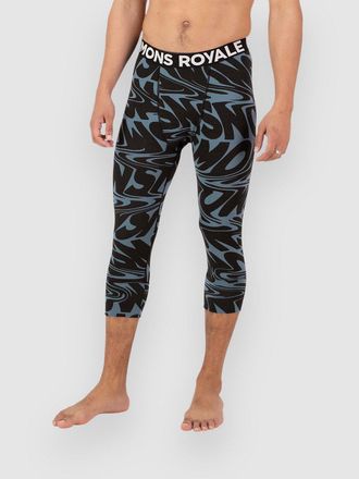 Mons Royale Merino Cascade Flex 3/4 Legging Funktionshose schwarz