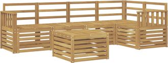 vidaXL Conjunto De Sof&aacute;s De Exterior 6 Uds. Blanco Vidaxl