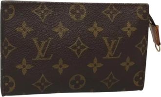 Louis Vuitton Pre-owned Canvas pouches - Dames - Vintage Clutch - Bruin - ONE Size - Leer - Vintage
