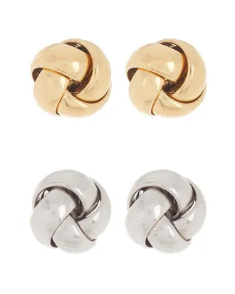 Adornia Adornia 14K Plated Knot Studs