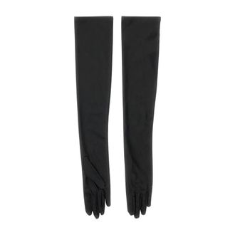 7 For All Mankind Guantes largos de piel sint&eacute;tica - Accessories - Mujer - Negro - ONE SIZE