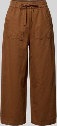 Marc O'Polo Denim Marc OPolo Denim Regular Fit Leinenhose aus Leinen-Baumwolle-Mix in Mittelbraun, Gr&ouml;&szlig;e XL