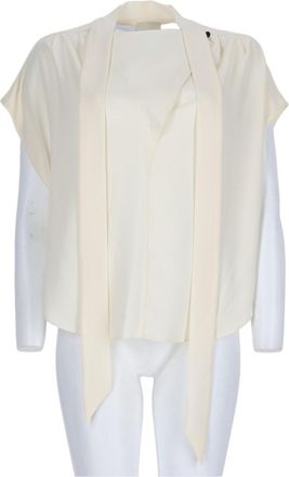 Isabel Marant Selene Boxy Scarf Detail V-Neck Blouse